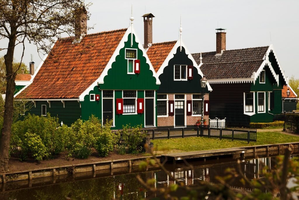 architecture, building, country, dutch, real, estate, historic, holland, house, housing, netherlands, residence, style, traditional, typical, village, wooden, brown village